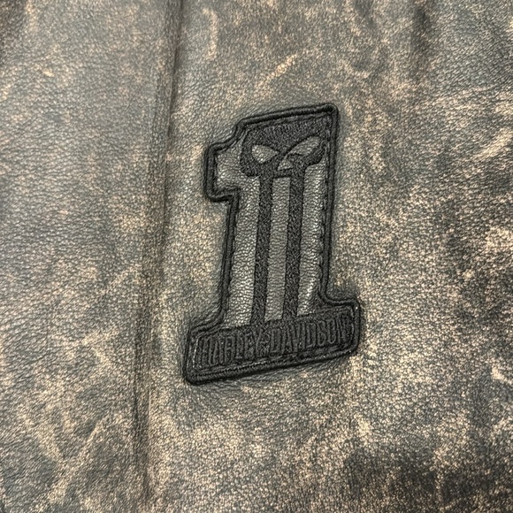 Harley Davidson distressed Leather jacket NWOT - Picture 3 of 4